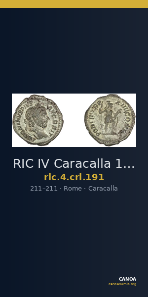RIC IV Caracalla 191 — CANOA