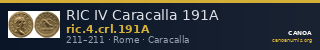 RIC IV Caracalla 191A — CANOA
