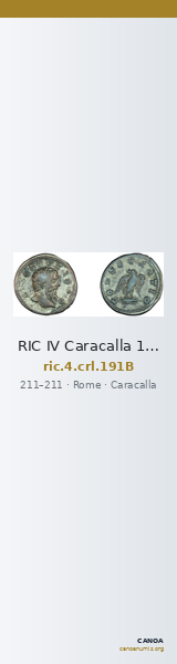 RIC IV Caracalla 191B — CANOA