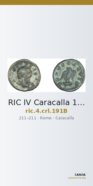 RIC IV Caracalla 191B — CANOA