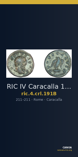 RIC IV Caracalla 191B — CANOA