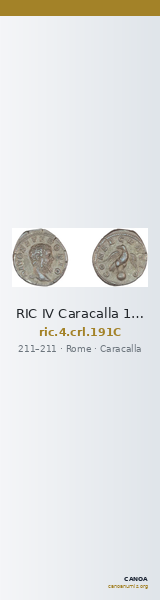 RIC IV Caracalla 191C — CANOA