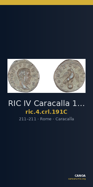 RIC IV Caracalla 191C — CANOA