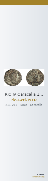 RIC IV Caracalla 191D — CANOA