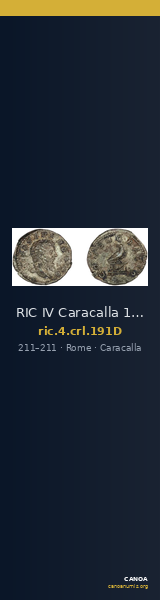RIC IV Caracalla 191D — CANOA