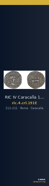 RIC IV Caracalla 191E — CANOA