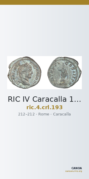 RIC IV Caracalla 193 — CANOA