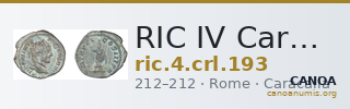 RIC IV Caracalla 193 — CANOA