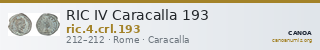 RIC IV Caracalla 193 — CANOA