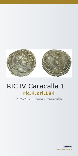 RIC IV Caracalla 194 — CANOA