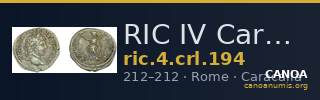 RIC IV Caracalla 194 — CANOA