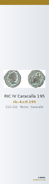 RIC IV Caracalla 195 — CANOA
