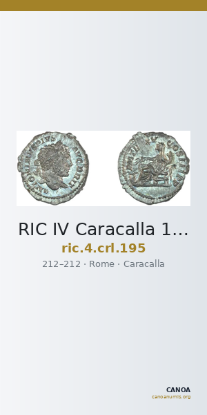 RIC IV Caracalla 195 — CANOA