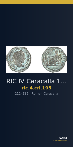 RIC IV Caracalla 195 — CANOA