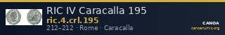 RIC IV Caracalla 195 — CANOA