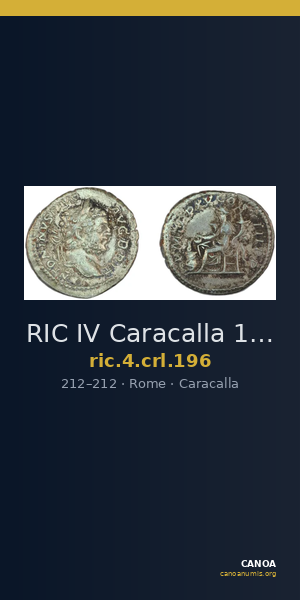 RIC IV Caracalla 196 — CANOA