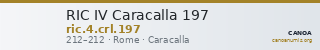 RIC IV Caracalla 197 — CANOA