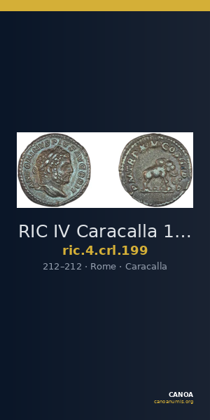 RIC IV Caracalla 199 — CANOA