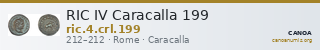 RIC IV Caracalla 199 — CANOA