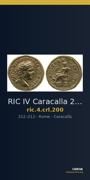 RIC IV Caracalla 200 — CANOA