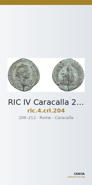 RIC IV Caracalla 204 — CANOA