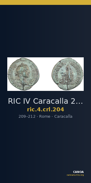 RIC IV Caracalla 204 — CANOA