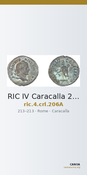 RIC IV Caracalla 206A — CANOA