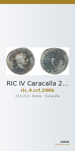 RIC IV Caracalla 206b — CANOA