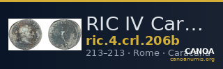 RIC IV Caracalla 206b — CANOA