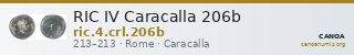 RIC IV Caracalla 206b — CANOA