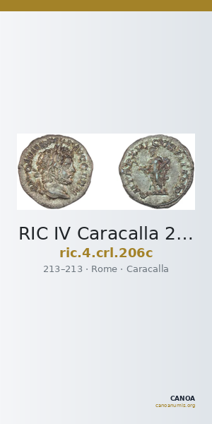 RIC IV Caracalla 206c — CANOA