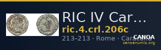 RIC IV Caracalla 206c — CANOA