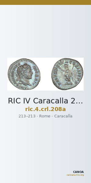 RIC IV Caracalla 208a — CANOA