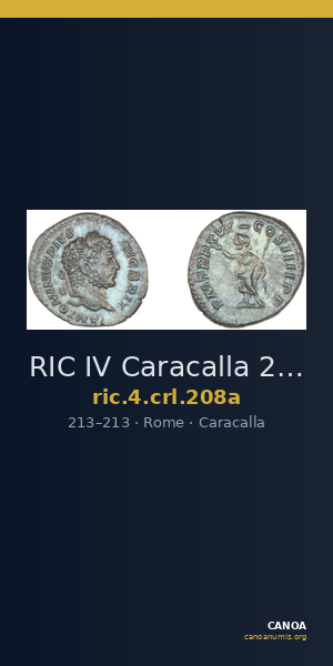 RIC IV Caracalla 208a — CANOA