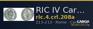 RIC IV Caracalla 208a — CANOA