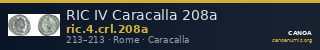 RIC IV Caracalla 208a — CANOA