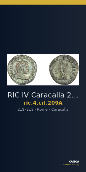 RIC IV Caracalla 209A — CANOA
