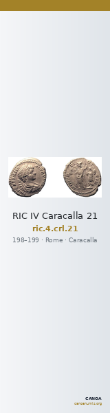RIC IV Caracalla 21 — CANOA