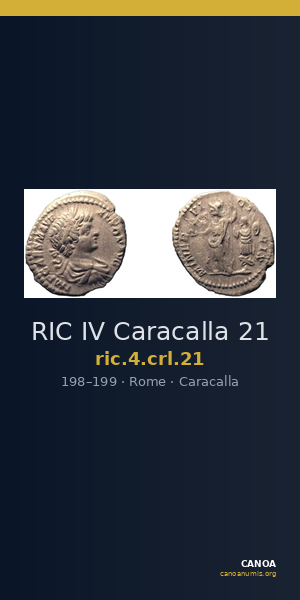 RIC IV Caracalla 21 — CANOA