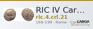 RIC IV Caracalla 21 — CANOA
