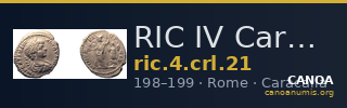 RIC IV Caracalla 21 — CANOA