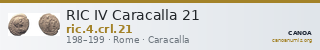 RIC IV Caracalla 21 — CANOA