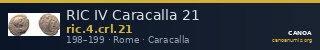 RIC IV Caracalla 21 — CANOA