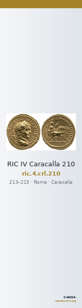 RIC IV Caracalla 210 — CANOA