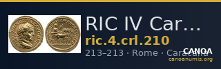 RIC IV Caracalla 210 — CANOA