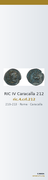 RIC IV Caracalla 212 — CANOA