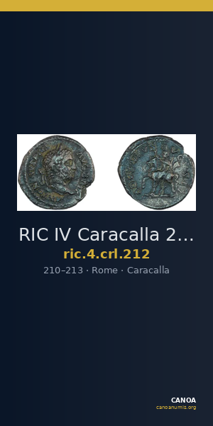 RIC IV Caracalla 212 — CANOA