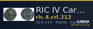 RIC IV Caracalla 212 — CANOA