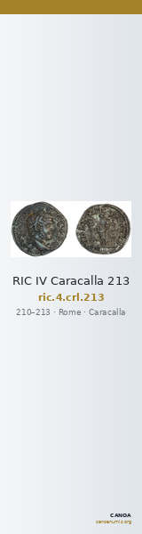 RIC IV Caracalla 213 — CANOA