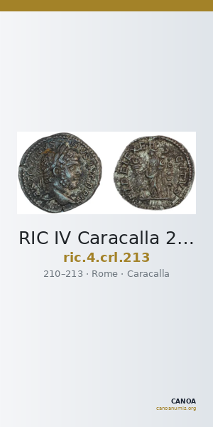 RIC IV Caracalla 213 — CANOA
